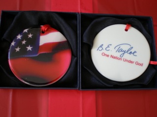 BE Signature Patriotic Ornament